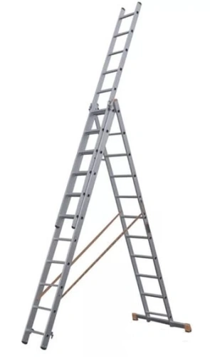 Лестница 3-х секционная алюминиевая 3*11 по ценам производителя в Челябинске с доставкой по всей России