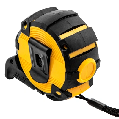 Рулетка 5м х 25мм, автоматич. фиксац., нейлон. покрытие, магнит. зацеп, двухстор. разметка Denzel по ценам производителя в Челябинске с доставкой по всей России