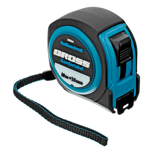 Рулетка Komfortabel 10 м х 25 мм,обрезиненный корпус Gross по ценам производителя в Челябинске с доставкой по всей России