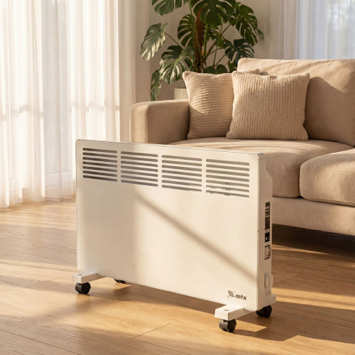 Конвектор электрический КМ-1500.2, 230 В, 1500 Вт, X-образный нагреватель, колеса, термостат MTX по ценам производителя в Челябинске с доставкой по всей России