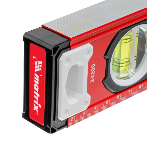 Уровень алюминиевый, фрезерованный, 3 глазка, 400 мм Matrix по ценам производителя в Челябинске с доставкой по всей России