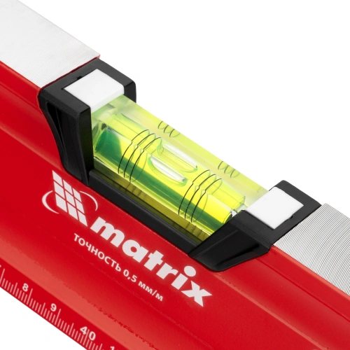 Уровень алюминиевый, магнит, фрезерованный, 3 глазка (1 зеркальный) двухкомпонентные рукоятки, 800 мм Matrix по ценам производителя в Челябинске с доставкой по всей России