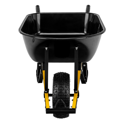 Тачка строительная, усиленная, объем 140 л, 230 кг, колесо 15х6.00-6 Denzel по ценам производителя в Челябинске с доставкой по всей России