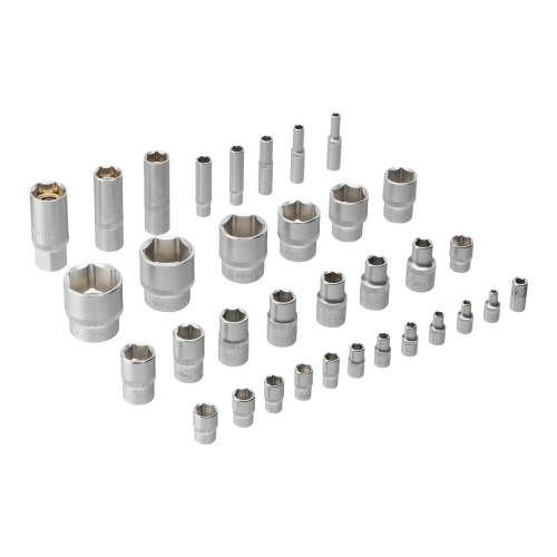 Набор инструментов, 1/2", 1/4", CrV, S2, пластиковый кейс, 84 предмета Denzel по ценам производителя в Челябинске с доставкой по всей России