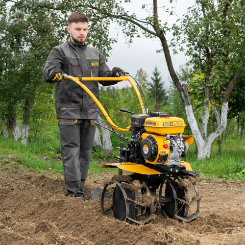 Мотоблок DPT-370S, 7 л.с., ремен.сцеп, фрез 3х4, ШОМ, передачи 3В/1Н Denzel по ценам производителя в Челябинске с доставкой по всей России