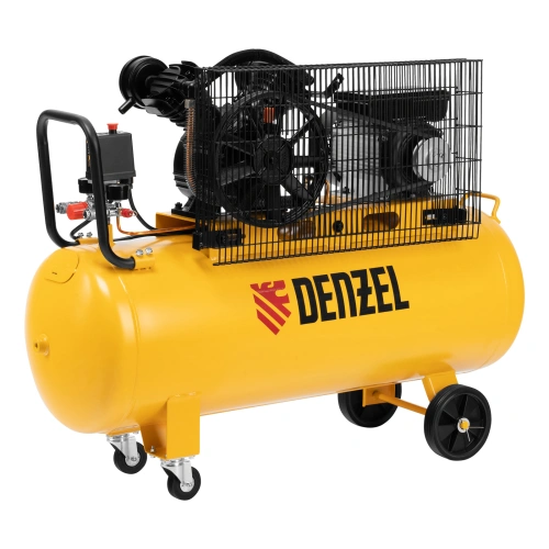 Компрессор воздушный BCV2200/100, ременный привод, 2.2 кВт, 100 литров, 370 л/мин Denzel по ценам производителя в Челябинске с доставкой по всей России