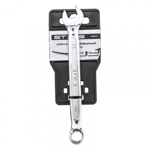 Ключ комбинированный, 10 мм, CrV, антислип Stels по ценам производителя в Челябинске с доставкой по всей России