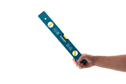 Уровень алюминиевый усиленный, 400 мм, 3 глазка Gross по ценам производителя в Челябинске с доставкой по всей России