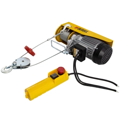 Тельфер электрический TF-800, 0.8 т, 1300 Вт, высота 12 м, 8 м/мин Denzel по ценам производителя в Челябинске с доставкой по всей России