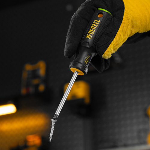 Отвертка, PZ1x75 мм, S2, 3к рукоятка Denzel по ценам производителя в Челябинске с доставкой по всей России