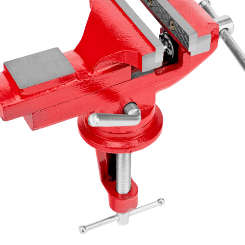 Тиски слесарные, 80 мм, настольные, поворотные, c наковальней MTX по ценам производителя в Челябинске с доставкой по всей России