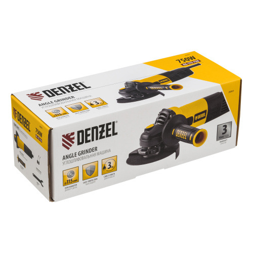 Машина шлифовальная угловая AG115-750, 750 Вт, 115 мм, 11000 об/мин Denzel по ценам производителя в Челябинске с доставкой по всей России