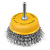 Щетка для дрели, 75 мм, Чашка, со шпилькой, нержавеющая витая проволока Denzel по ценам производителя в Челябинске с доставкой по всей России