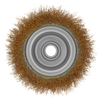 Щетка для УШМ, 100 мм, М14, "чашка", латунированная витая проволока Matrix по ценам производителя в Челябинске с доставкой по всей России
