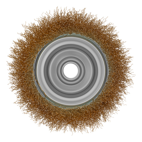 Щетка для УШМ, 100 мм, М14, "чашка", латунированная витая проволока Matrix по ценам производителя в Челябинске с доставкой по всей России