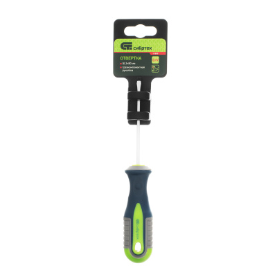 Отвертка, SL3 х 80 мм, CrV, трехкомпонентная рукоятка Сибртех по ценам производителя в Челябинске с доставкой по всей России
