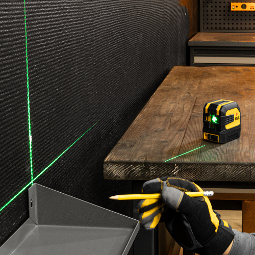 Лазерный уровень LX 03 Green, 30 м, 520 нм, резьба 1/4" Denzel по ценам производителя в Челябинске с доставкой по всей России