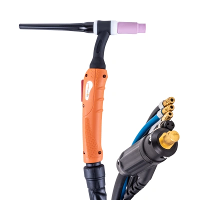 FoxWeld Горелка UnoTIG-18 4м (разъем 35мм2, с кнопкой, ж/охл.) (пр-во FoxWeld/КНР) по ценам производителя в Челябинске с доставкой по всей России