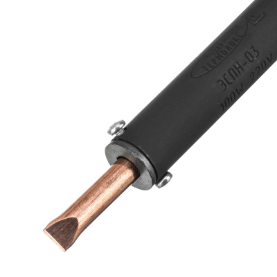 Паяльник электрический ЭПСН-03-100/220, деревянная ручка, Сибртех по ценам производителя в Челябинске с доставкой по всей России