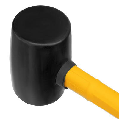 Киянка резиновая, 450 г, черная, фибергласовая рукоятка c TPR покрытием Denzel по ценам производителя в Челябинске с доставкой по всей России