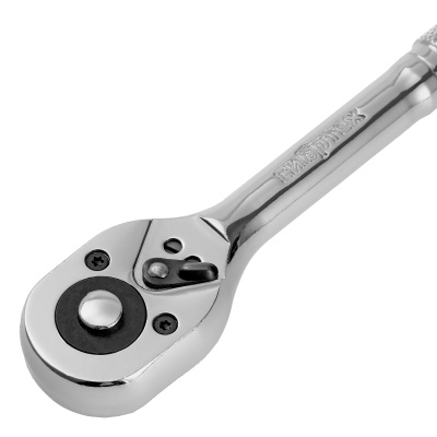 Ключ-трещотка 3/8", 45 зубьев, цельнометаллический, с быстрым сбросом, CrV, хром Сибртех по ценам производителя в Челябинске с доставкой по всей России