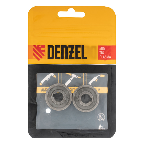 Подающий ролик, зубчатый профиль под флюсовую проволоку 0,8-1мм, 2 шт Denzel по ценам производителя в Челябинске с доставкой по всей России