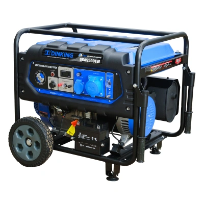 Генератор бензиновый Dinking DKA5500EW (5,5кВт, электростартер, 15лс, колёса) по ценам производителя в Челябинске с доставкой по всей России