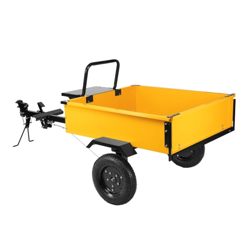 Прицеп для мотоблока TT-500, оцинк., груз. 500 кг, рег. сцепка, колеса 4.00-10, в упаковке Denzel по ценам производителя в Челябинске с доставкой по всей России