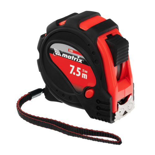 Рулетка Status Magnet 3 fixations,7,5 м х 25 мм,обрезиненный корпус,зацеп с магнитом Matrix по ценам производителя в Челябинске с доставкой по всей России
