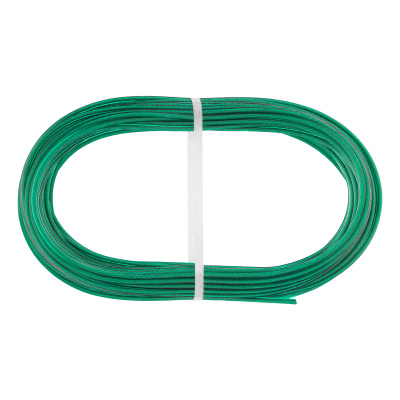 Трос металлополимерный зеленый ПР-3.0, толщина 3.0 мм, моток 20 метров Сибртех по ценам производителя в Челябинске с доставкой по всей России