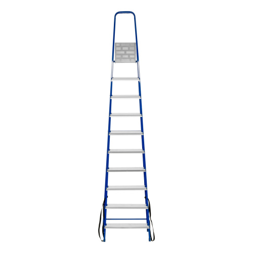 Стремянка, 10 ступеней, стальной профиль, алюминиевые ступени Сибртех по ценам производителя в Челябинске с доставкой по всей России