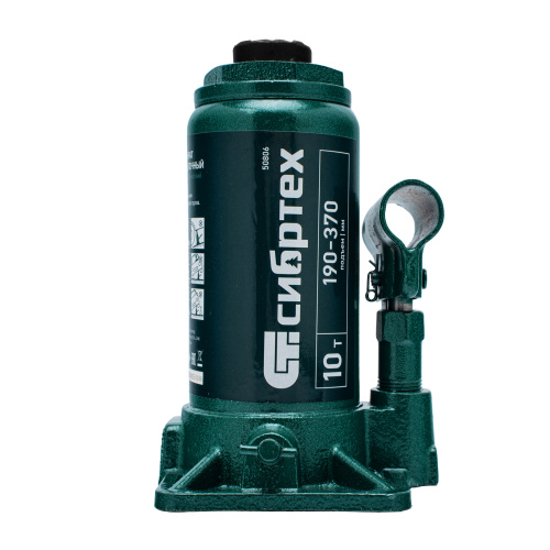 Домкрат гидравлический бутылочный, 10 т, 190-370 мм Сибртех по ценам производителя в Челябинске с доставкой по всей России