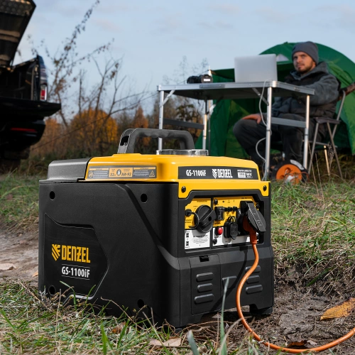 Генератор инверторный GS-1100iF, 1,1 кВт, 230 В, ручной старт DENZEL по ценам производителя в Челябинске с доставкой по всей России