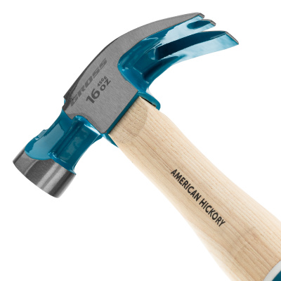 Молоток-гвоздодер, 450 г, угол 45, магнит, обрезиненная рукоятка American hickory GROSS по ценам производителя в Челябинске с доставкой по всей России