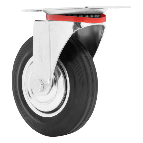 Колесо поворотное D 160 мм, крепление  платформенное Сибртех по ценам производителя в Челябинске с доставкой по всей России