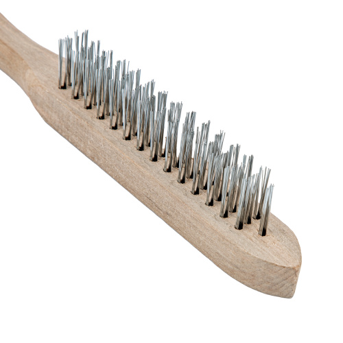 Щетка трехрядная металлическая с деревянной ручкой Sparta по ценам производителя в Челябинске с доставкой по всей России