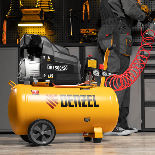 Компрессор воздушный DK1500/50, Х-PRO 1.5 кВт, 230 л/мин, 50 л Denzel по ценам производителя в Челябинске с доставкой по всей России