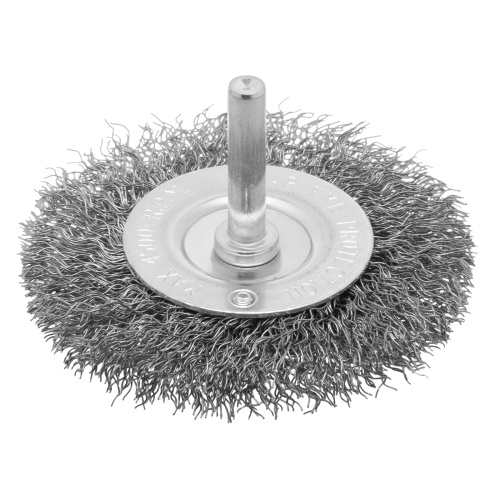 Щетка для дрели, 75 мм, плоская со шпилькой, витая проволока Сибртех по ценам производителя в Челябинске с доставкой по всей России