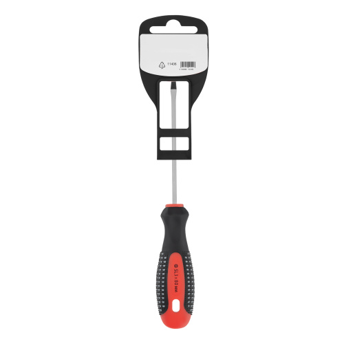 Отвертка Fusion, SL3 х 80 мм, CrV, трехкомпонентная рукоятка "Anti slip" Matrix по ценам производителя в Челябинске с доставкой по всей России