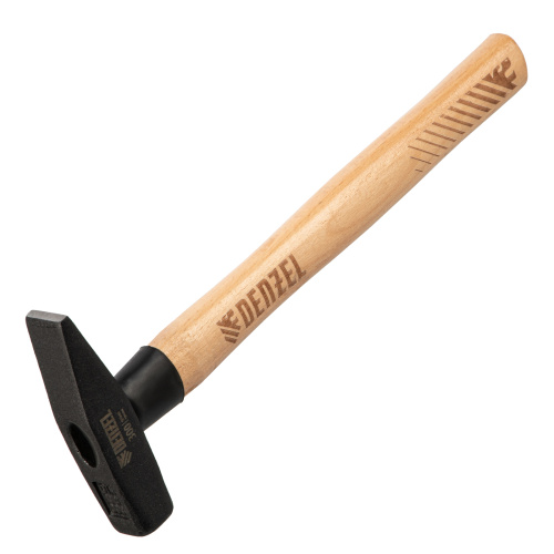 Молоток слесарный, 300 г, кованый квадратный боек, буковая рукоятка Denzel по ценам производителя в Челябинске с доставкой по всей России