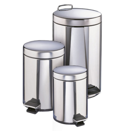 Контейнер для мусора Filmop из нержавеющей стали с внутренним пластиковым ведром (12 литров, с педалью) купить в Москве с доставкой по всей России | ProtosMarket.ru