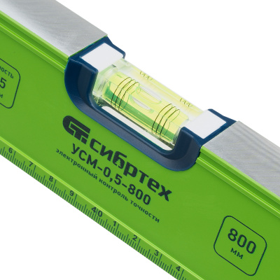 Уровень алюминиевый УСМ-0,5-800, фрезерованный, 3 глазка, магнитный, рукоятки, 800 мм Сибртех по ценам производителя в Челябинске с доставкой по всей России
