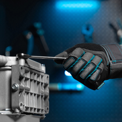 Набор ключей комбинированных с трещоткой, 8-19 мм, 7 шт, CrV Gross по ценам производителя в Челябинске с доставкой по всей России