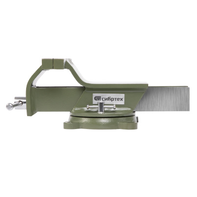 Тиски слесарные, 150 мм, стальные, поворотные Сибртех по ценам производителя в Челябинске с доставкой по всей России