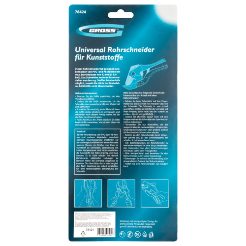 Ножницы для резки изделий из ПВХ, универсальные, D 42 мм, порошковое покрытие рукояток Gross по ценам производителя в Челябинске с доставкой по всей России
