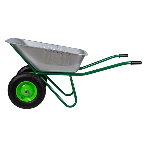 Тачка садово-строительная, 2-х колесная, усиленная, грузоподъемность 320 кг, объем 100 л по ценам производителя в Челябинске с доставкой по всей России