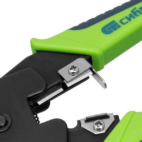 Клещи для обжима телефонных и компьютерных клемм 4P, 6P, 8P, функция обрезания проводов Сибртех по ценам производителя в Челябинске с доставкой по всей России