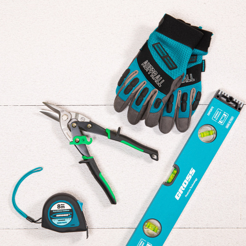 Ножницы по металлу "Piranha", 250 мм, прямой и правый рез, сталь СrMo, двухкомпонентные рукоятки Gross по ценам производителя в Челябинске с доставкой по всей России