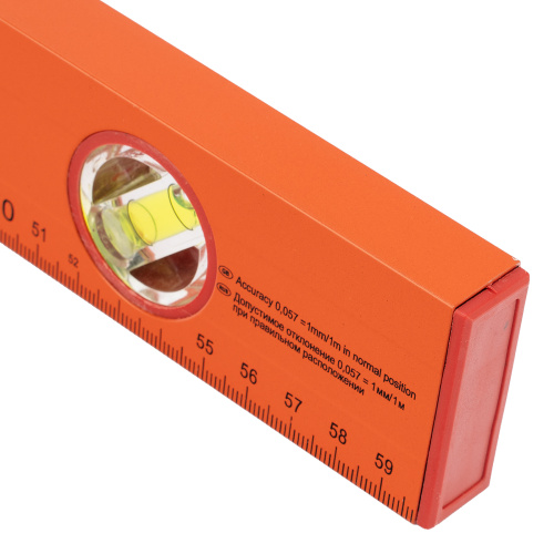 Уровень алюминиевый, 600 мм, 3 глазка, желтый, линейка Sparta по ценам производителя в Челябинске с доставкой по всей России