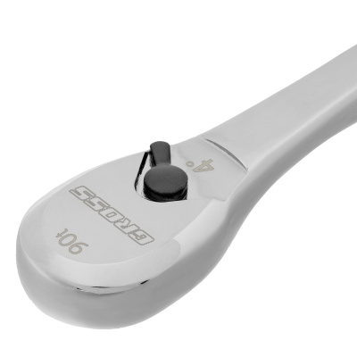 Ключ-трещотка 1/4", CrV, 90 зубьев, усиленный, хром Gross по ценам производителя в Челябинске с доставкой по всей России